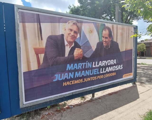 cartel llamosas llaryora